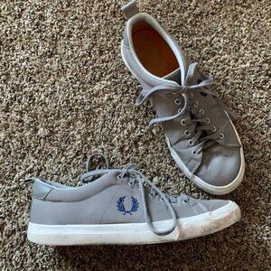 Fred Perry Gray Lace Up Running Shoes Size 8